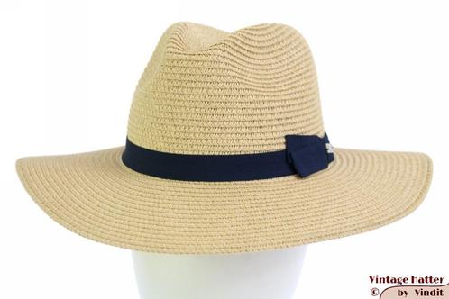 zomer gleufhoed Hawkins beige papier blauwe band 56 nieuw, Kleding | Dames, Hoeden en Petten, Nieuw, Hoed, 56 of 57 cm (M, 7 of 7⅛ inch)
