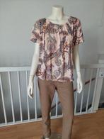 Ballon top beige oud roze bruin nieuw met kaartje tm 46, Kleding | Dames, Beige, Maat 46/48 (XL) of groter, Nieuw, Ophalen of Verzenden