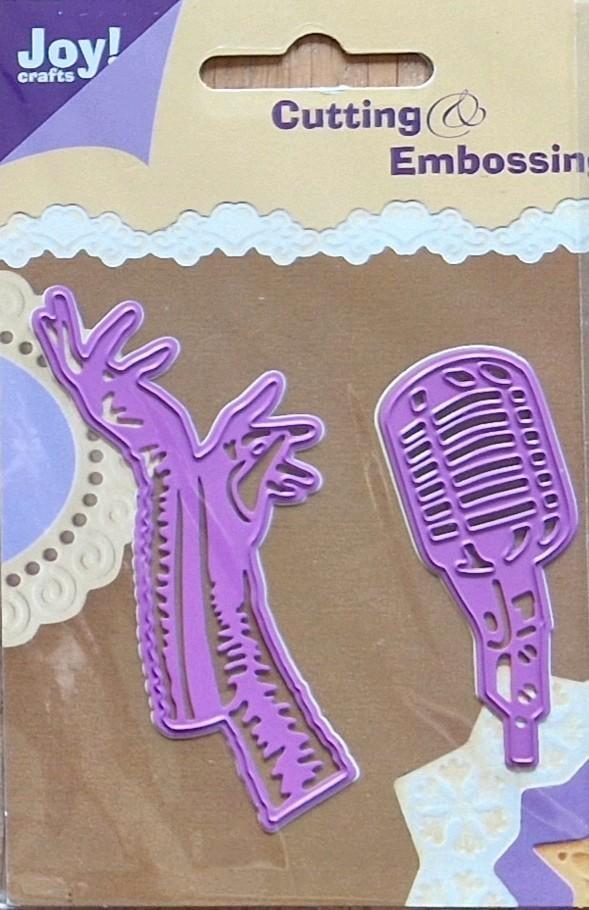 Cutting & Embossing microfoon-handschoenen 
6002/0092, Hobby en Vrije tijd, Kaarten | Zelf maken, Nieuw, Pons of Mal, Overige thema's