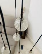 Prachtige Jaren 70 Cascade Lamp met 5 Bollampen, Ophalen of Verzenden, Zo goed als nieuw, Glas