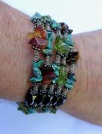 Hematite magneet Armband met diverse edelsteentjes, Overige materialen, Verzenden, Zo goed als nieuw, Overige kleuren