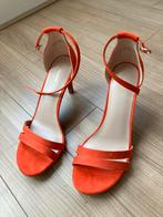 Sandalen met hak, maat 39, Oranje, Nieuw, Oranje, Sandalen of Muiltjes, Ophalen of Verzenden