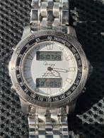 Vintage horloge ana-digi chronograph, timer verzameling, Staal, Met bandje, Polshorloge, 1960 of later