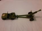 Dinky toys leger Jeep & 105 mm gun kanon 1/32, Ophalen of Verzenden, Gebruikt, Auto, Dinky Toys