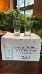 Grolsch grote bier glazen, 0,5l, 17 stuks, Ophalen of Verzenden, Zo goed als nieuw, Bierglas