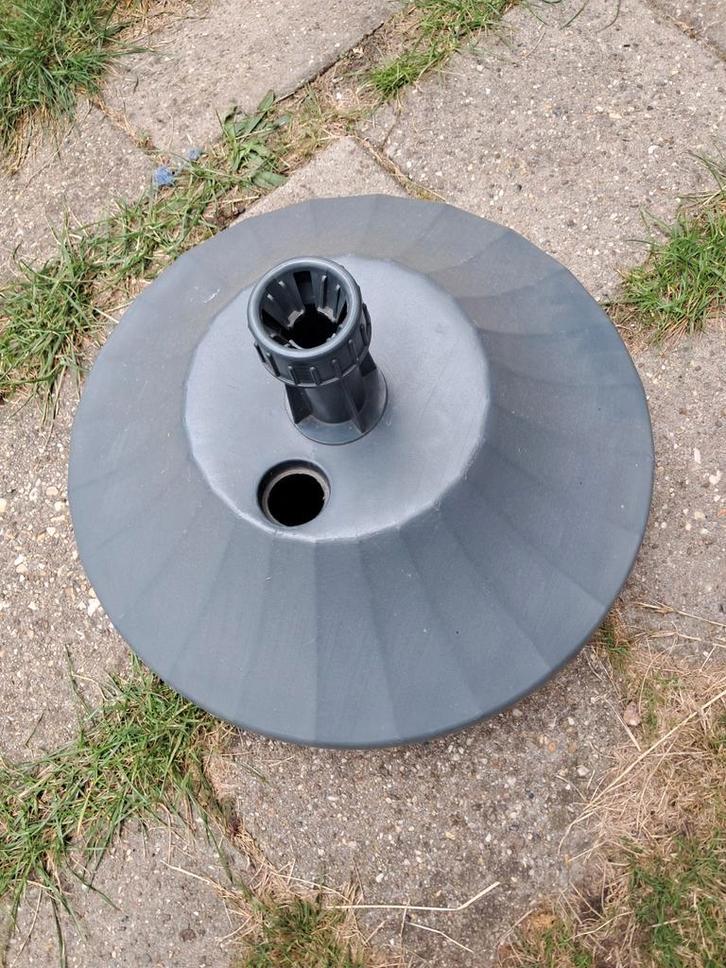 Parasolvoet - Grijs, Tuin en Terras, Parasols, Gebruikt, Parasolvoet, Minder dan 1 meter, Ophalen of Verzenden