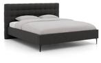Goossens Bedframe Royal Antraciet/Grijs 160x200, Ophalen, Tweepersoons, Zo goed als nieuw, 200 cm