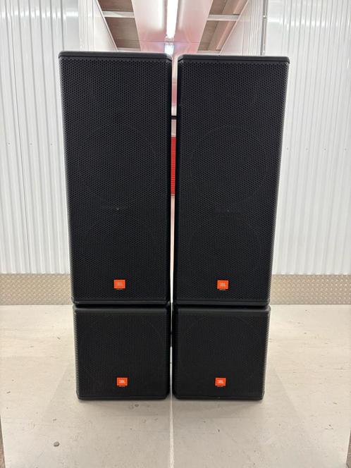 2 x JBL MRX518S Subs + 2 x MRX525 dubbel 15 Inch IZGS Bieden, Muziek en Instrumenten, Versterkers | Keyboard, Monitor en PA, Gebruikt