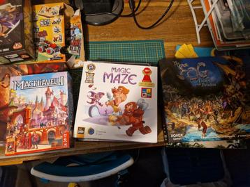 Machiavelli, magic maze met expansion en the fog beschikbaar voor biedingen