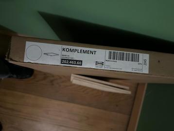 KOMPLEMENT Uittrekbare plank, wit, 50x58 cm in verpakking