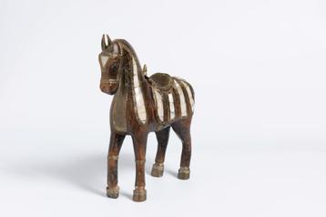Marwari-paard hout met inlegwerk beschikbaar voor biedingen