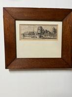 Antieke  gravure (dorp Benschop), Antiek en Kunst, Ophalen of Verzenden