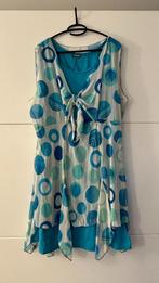 Bel & Bo kleed met blauw-witte bollenprint, Kleding | Dames, Blauw, Ophalen of Verzenden, Zo goed als nieuw, Knielengte