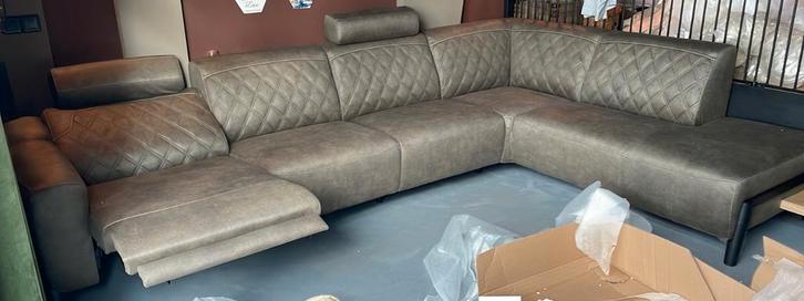 Bommel Hoekbank met Relaxfunctie - Op Maat!, Huis en Inrichting, Banken | Bankstellen, Zo goed als nieuw, Hoekbank, Vierpersoons of meer