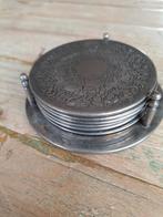 Vintage verzilverde onderzetters, Antiek en Kunst, Antiek | Goud en Zilver, Ophalen of Verzenden