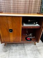 Vintage 60s  , platenspeler vinyl kast , drankenkastje, Ophalen of Verzenden