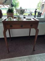 theetafel vintage, Huis en Inrichting, Overige vormen, 25 tot 50 cm, Gebruikt, Eikenhout