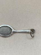 Tennisracket bedeltje, Antiek en Kunst, Ophalen of Verzenden, Zilver