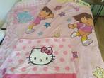 Dora / Prinsessen dekbed, Hello Kitty kussensloop, Kinderen en Baby's, Kinderkamer | Beddengoed, Gebruikt, Meisje, Dekbedovertrek