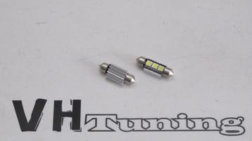 12V 36mm LED buislamp 3SMD C5W festoon fitting 6000K Canbus beschikbaar voor biedingen