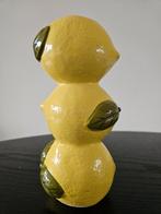 Citroen Vaas - Kwantum, Leen Bakker, Zara Home Stijl, Geel, Aardewerk of Porselein, Ophalen of Verzenden, Zo goed als nieuw