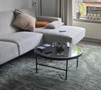 Ronde glazen salontafel 80 cm, Huis en Inrichting, Tafels | Salontafels, Ophalen, 50 tot 100 cm, Rond, 50 tot 100 cm