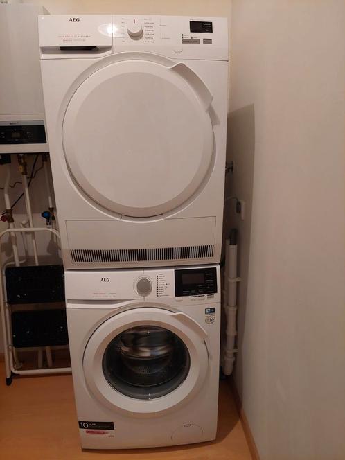 Wasmachine en droger AEG(wasdroogcombinatie)zeer nette staat, Witgoed en Apparatuur, Was-droogcombinaties, Gebruikt, 85 tot 90 cm