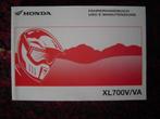 Honda XL700 V/VA 2007 motorrad fahrer handbuch XL 700, Ophalen of Verzenden, Honda