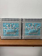 2 kleine stoffen wanddecoraties voor baby kamer., Ophalen of Verzenden, Zo goed als nieuw, Wanddecoratie