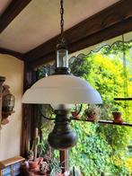 Mooie koperen hanglamp 2 lichtpunten, Antiek en Kunst, Antiek | Lampen, Ophalen