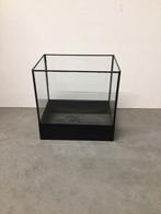 Glazen Vitrinekast met Metalen Frame, Met plank(en), Minder dan 50 cm, Gebruikt, Ophalen of Verzenden