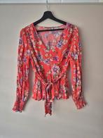 Bloemen blouse Amisu - Maat L, Maat 42/44 (L), Ophalen of Verzenden, Zo goed als nieuw, Rood