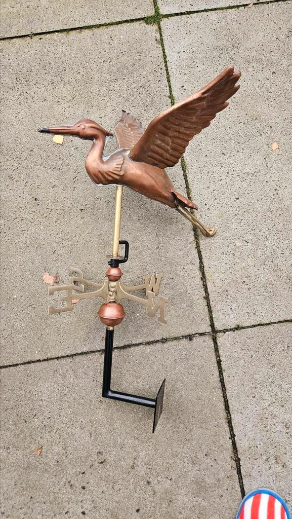 Windwijzer Blauwe Reiger 3D design, Tuin en Terras, Windwijzers en Windmolens, Gebruikt, Ophalen of Verzenden