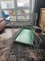 Hondenbench maat M, met Vetbed  en Deurtje in lengte, Ophalen, Zo goed als nieuw