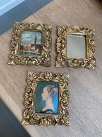 Frans brocante schilderijtjes, Antiek en Kunst, Curiosa en Brocante, Ophalen of Verzenden