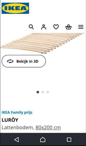 2 x 80 maakt 160 breed ikea Luroy bedbodems lattenbodems  beschikbaar voor biedingen
