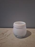 Design omslagvaas  Fidrio, Huis en Inrichting, Woonaccessoires | Vazen, Wit, Ophalen of Verzenden, Minder dan 50 cm, Glas