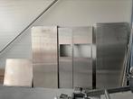 RVS platen, dik 0,8 mm, geborsteld, Ophalen of Verzenden, Zo goed als nieuw, Overige metalen