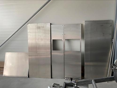 RVS platen, dik 0,8 mm, geborsteld, Doe-het-zelf en Verbouw, Metalen, Zo goed als nieuw, Overige metalen, Ophalen of Verzenden