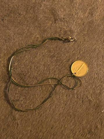 Vintage Ketting met 1 Cent Hanger beschikbaar voor biedingen