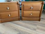 2 massief eiken ladenkastjes, Huis en Inrichting, Kasten | Ladekasten, Ophalen, Gebruikt, 1 of 2 laden, Eikenhout