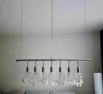 Elegante Hanglamp met Kristallen, Huis en Inrichting, Lampen | Hanglampen, Ophalen, Gebruikt, Glas, 75 cm of meer