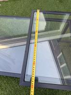 Set salontafel (s) met glazen blad, Huis en Inrichting, Tafels | Salontafels, Ophalen, Gebruikt, 100 tot 150 cm, 50 tot 75 cm