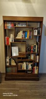 Unique Solid Wood Bookcase – Asymmetrical Design, Ophalen, Minder dan 50 cm, Zo goed als nieuw, 150 tot 200 cm