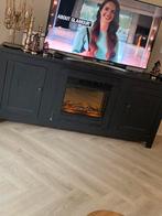 TV-meubel met elektrische haard - 199cm breed, Huis en Inrichting, Kasten | Televisiemeubels, Gebruikt, 150 tot 200 cm, Ophalen of Verzenden