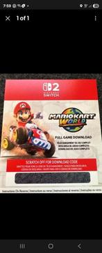mario kart world nintendo switch 2 voucher code, Racen en Vliegen, Nieuw, Ophalen of Verzenden, 3 spelers of meer