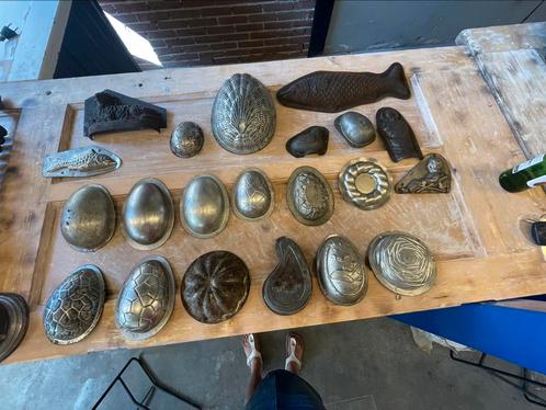 Oude bakvormen bakkerij uit  frankrijk, Antiek en Kunst, Antiek | Keukenbenodigdheden, Ophalen of Verzenden