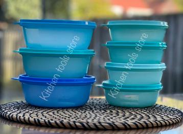 Tupperware Ruimtekommen set (7) koelkast bewaarbak voorraad beschikbaar voor biedingen