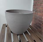 Ecopots Antwerp flower pot in taupe/beige (d 40cm), Ophalen, Kunststof, Gebruikt, Minder dan 30 cm