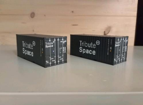 Tribute Space container setje 20ft WSI, Hobby en Vrije tijd, Modelauto's | 1:50, Nieuw, Bus of Vrachtwagen, Wsi, Ophalen of Verzenden